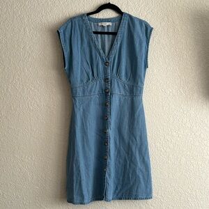 Loft denim chambray dress